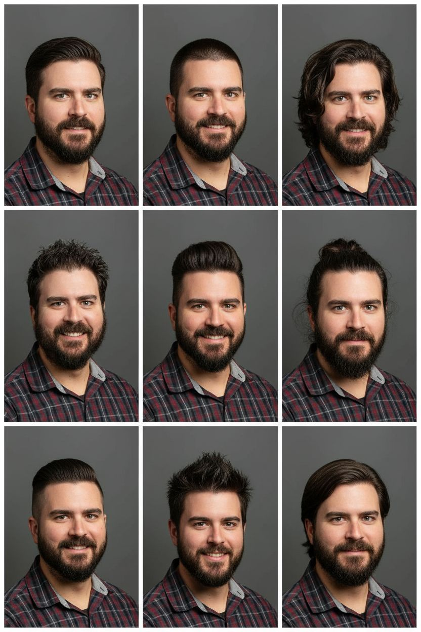 Example Multiple Hairstyles Output